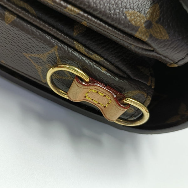 MÉTIS EAST WEST Monogram Coated Canvas Brown