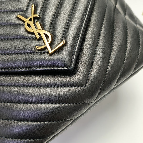 JOE Chevron Lambskin Black