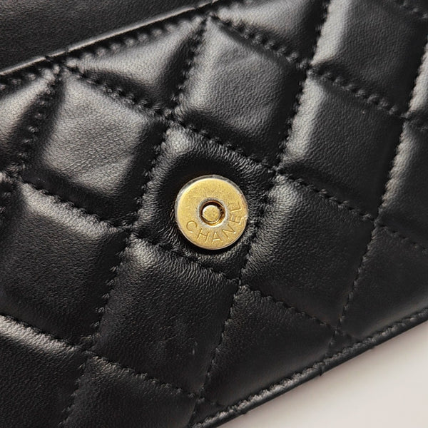 WOC Quilted Lambskin Black