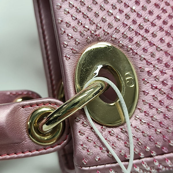 Lady Dior Mini Lambskin Pink