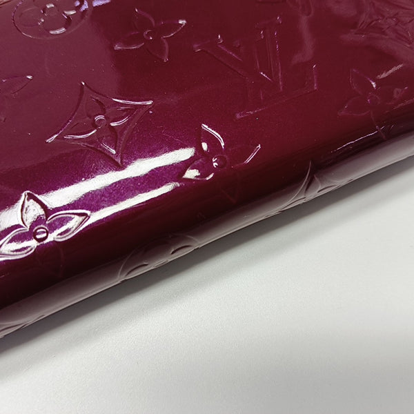 CLÉMENCE Monogram Patent Leather Purple Wallet