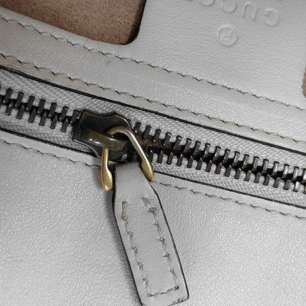 GG Marmont Medium Quilted Calfskin White