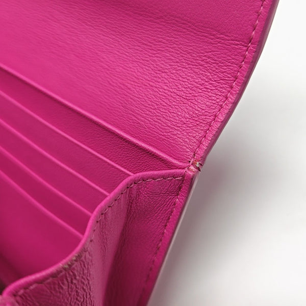 Lambskin Wallet Red