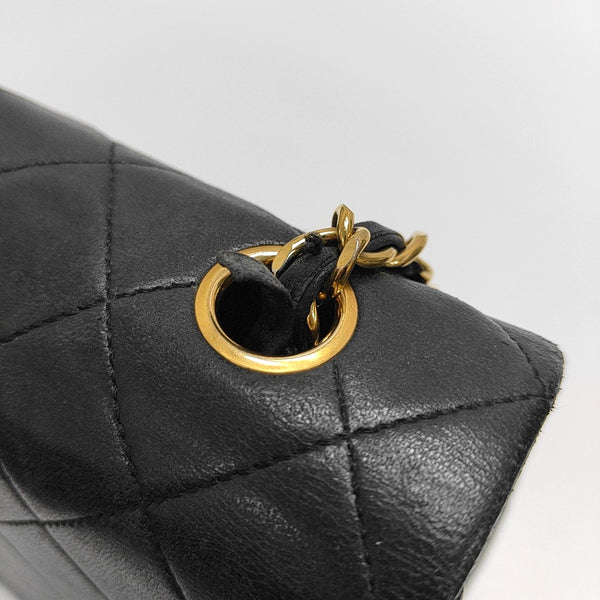 Medium Quilted Lambskin Black