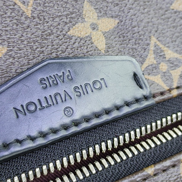 JOSH Monogram Coated Canvas Brown