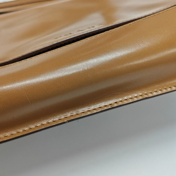Calfskin Shoulder Bag Brown