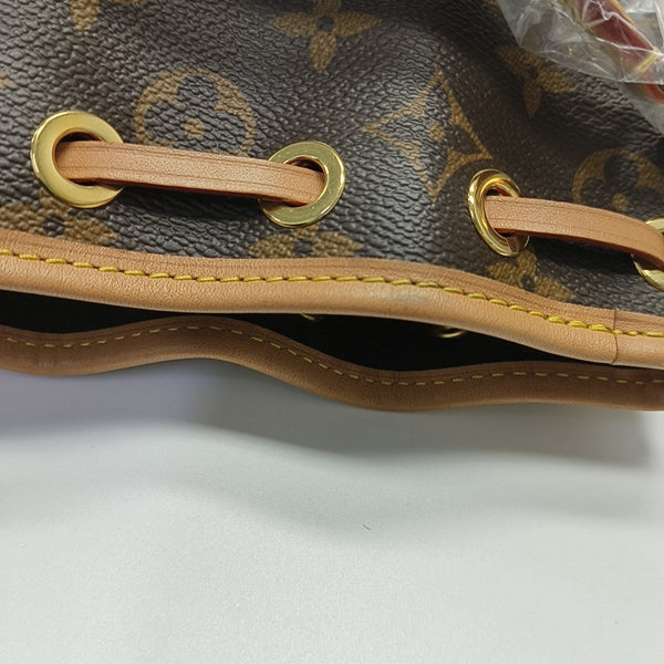 NOÉ Nano Monogram Coated Canvas Brown