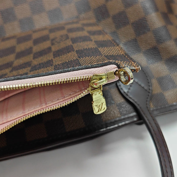 NEVERFULL MM Damier Ebene Coated Canvas Brown