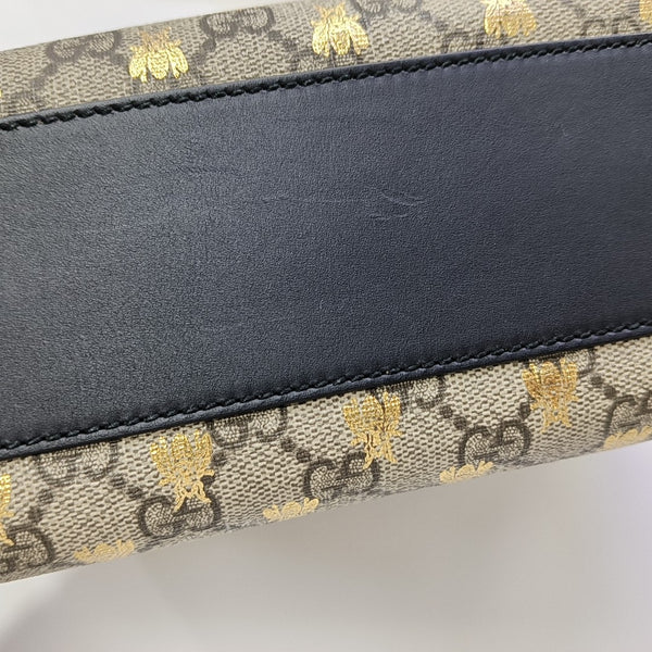 Padlock Small Monogram Coated Canvas Beige