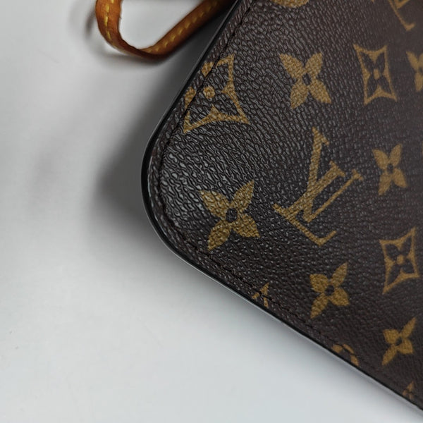 NEVERFULL PM Monogram Coated Canvas Brown