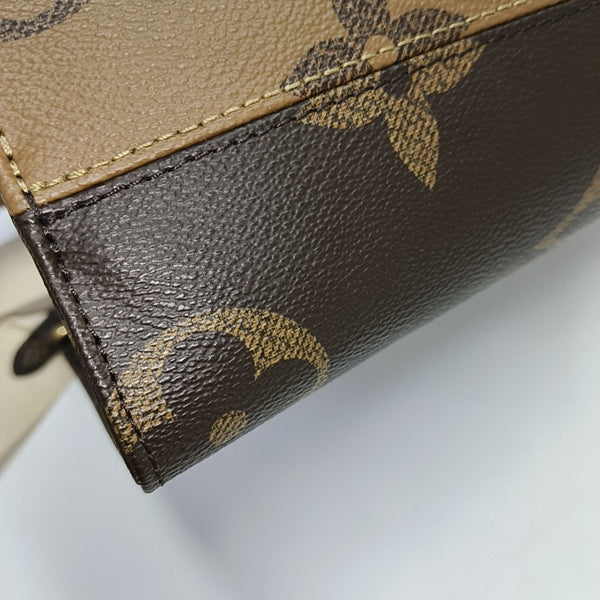 ONTHEGO PM Monogram Coated Canvas Brown