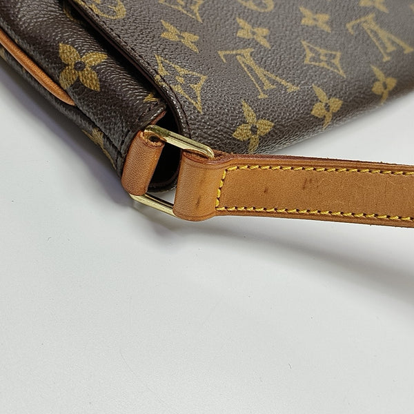 MUSETTE TANGO PM Monogram Coated Canvas Brown