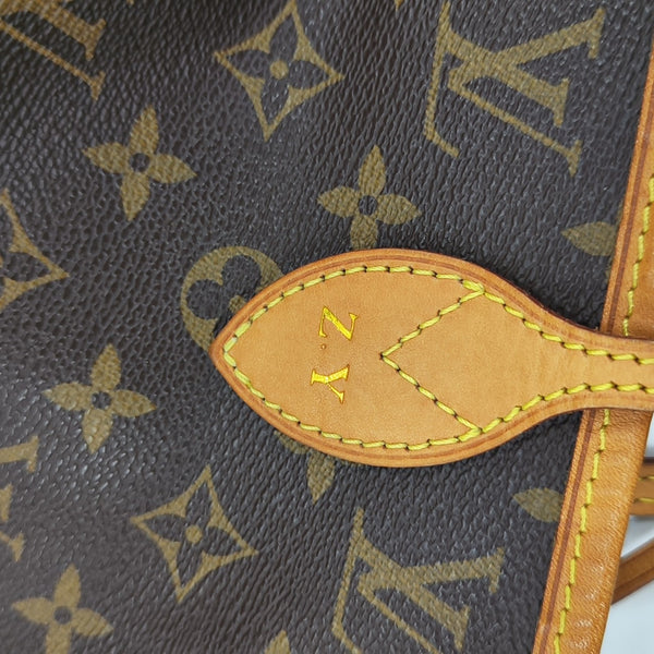 NEVERFULL MM Monogram Coated Canvas Brown