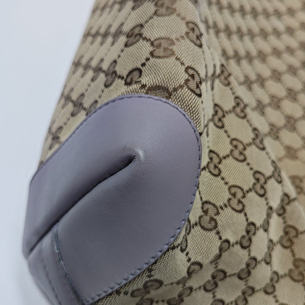 Monogram Canvas Tote Bag Brown