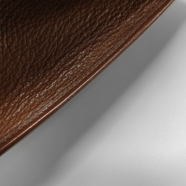 Calfskin Top Handle Bag Brown