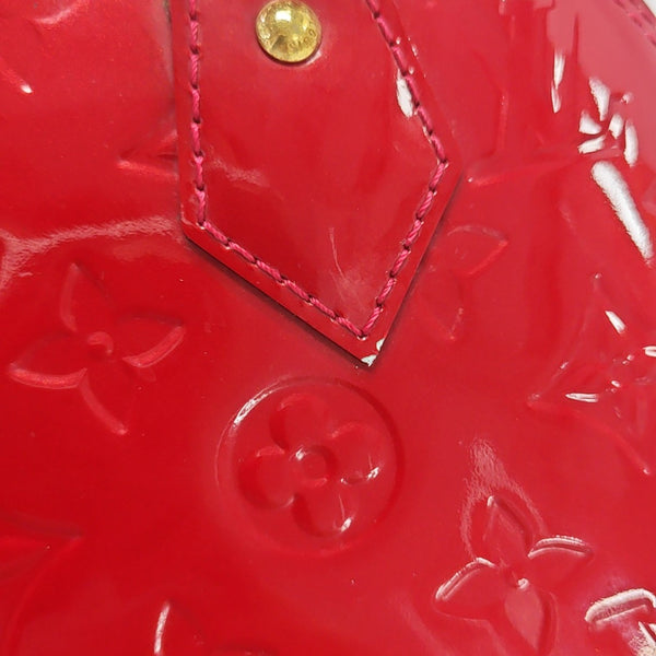 ALMA BB Monogram Patent Leather Red