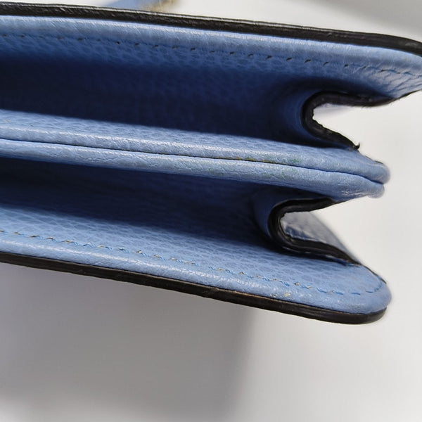 Interlocking G Small Calfskin Blue