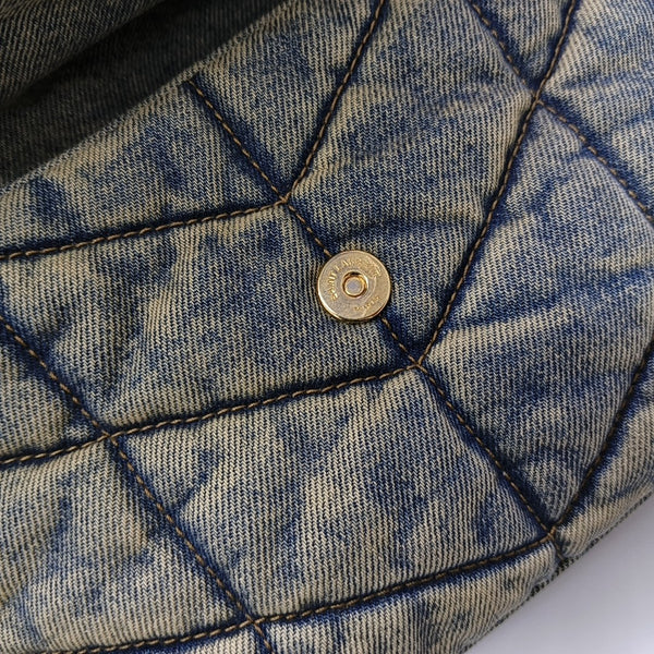 PUFFER Mini Quilted Denim Blue