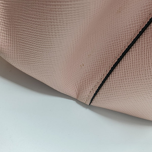 Double Large Saffiano Calfskin Pink