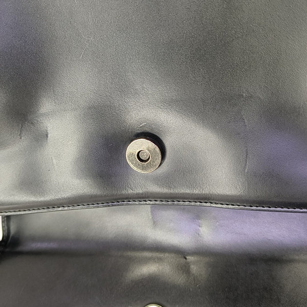 Calfskin Shoulder Bag Black