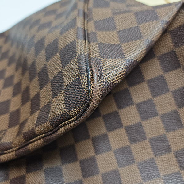 NEVERFULL GM Damier Ebene Coated Canvas Brown