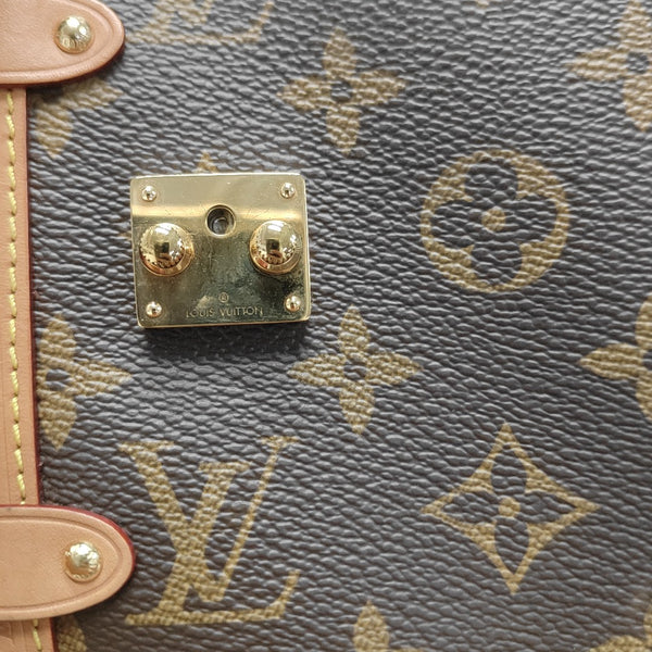 SIDE TRUNK MM Monogram Coated Canvas Brown