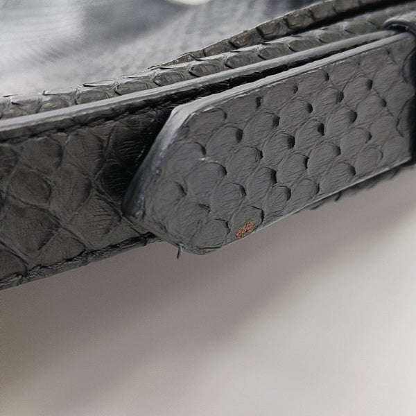 Python Shoulder Bag Black