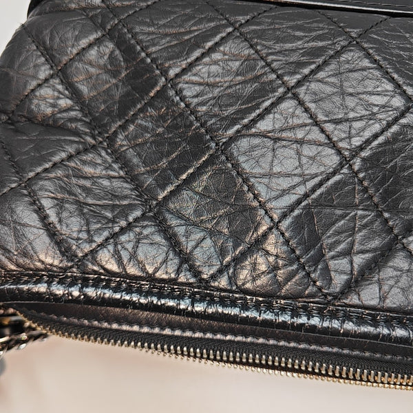 GABRIELLE New Medium Quilted Vintage Calf Black