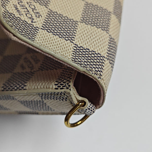 FÉLICIE Damier Azur Coated Canvas White