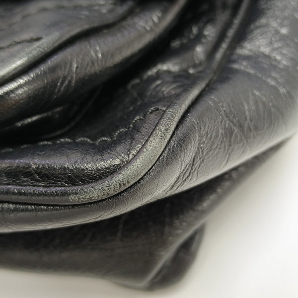 NIKI Medium Chevron Calfskin Black