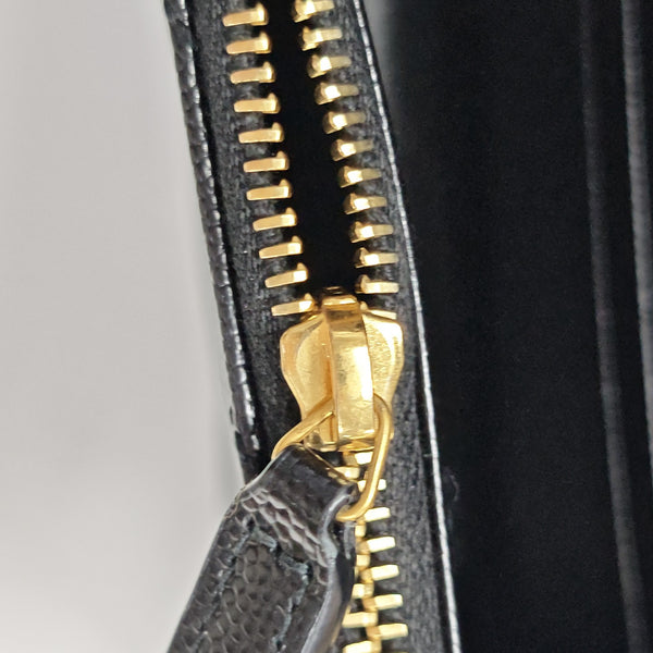 MONOGRAM WOC Chevron Calfskin Black