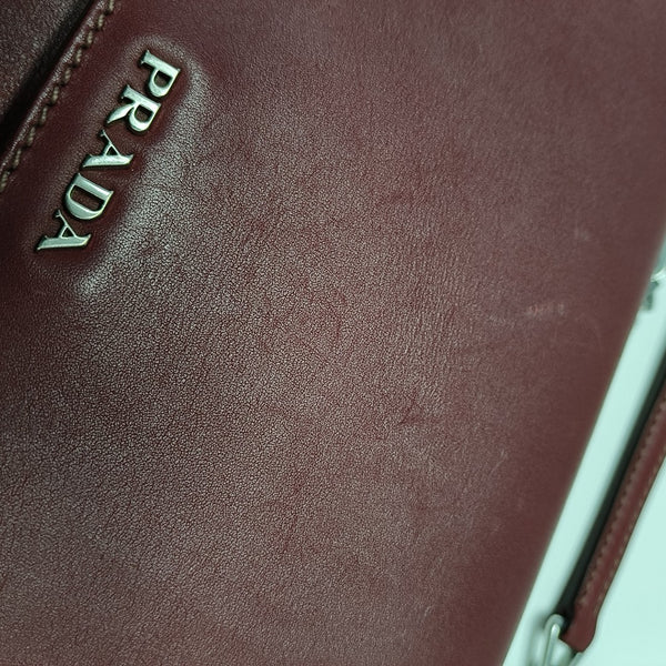 Calfskin Crossbody Bag Red