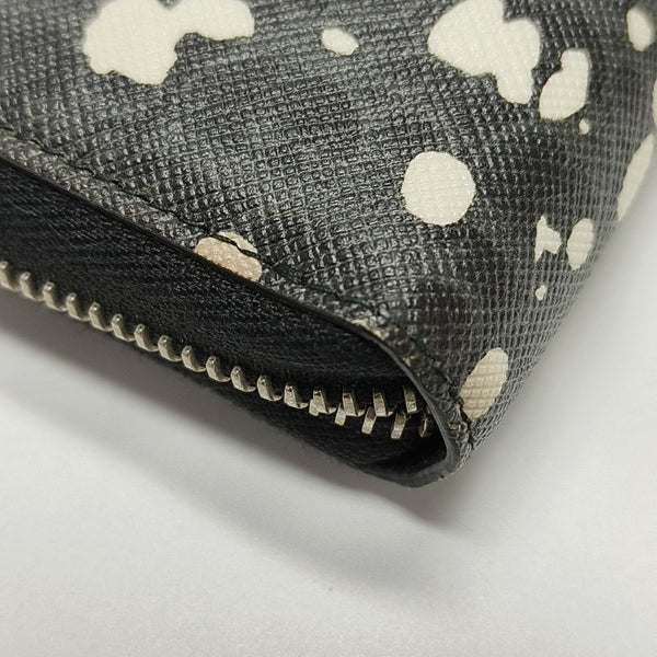 Coated Canvas Wallet Gray