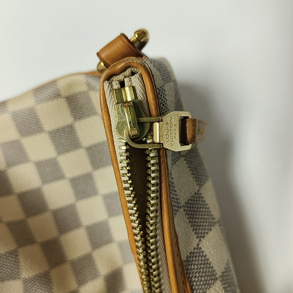 RIVIERA PM Damier Azur Coated Canvas White