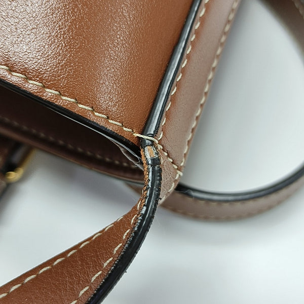 Calfskin Bucket Bag Brown