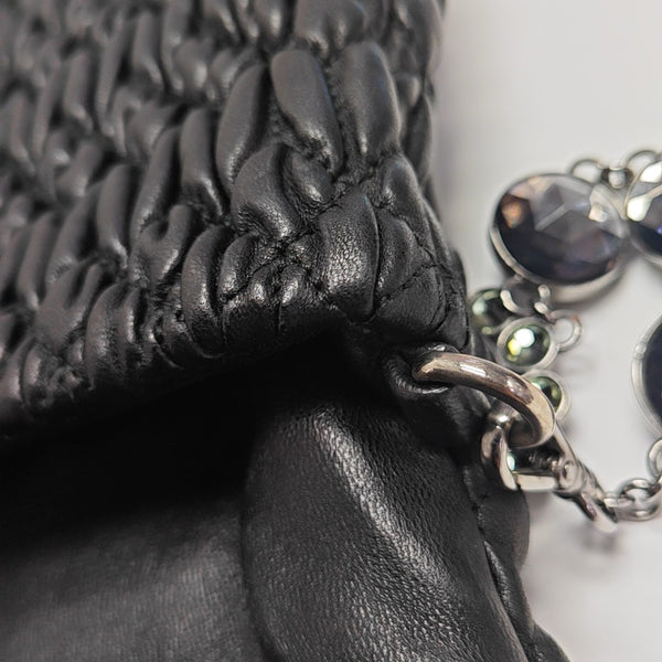 Crystal Lambskin Black