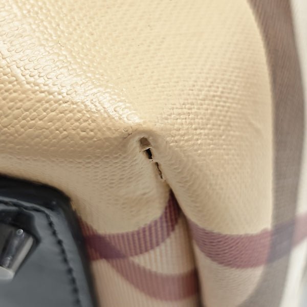 Reversible Bag Medium Coated Canvas Beige