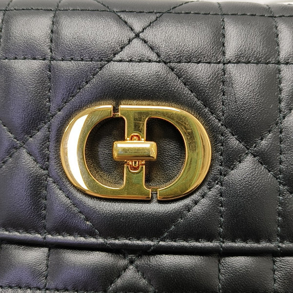 Miss Caro Mini Cannage Lambskin Black
