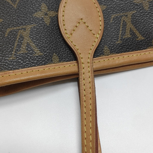 NEVERFULL MM Monogram Coated Canvas Brown