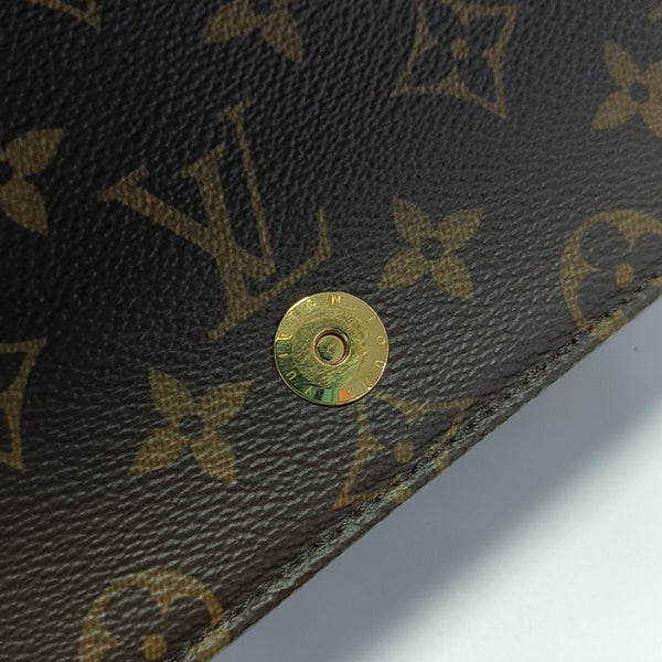Lily Monogram Coated Canvas Brown