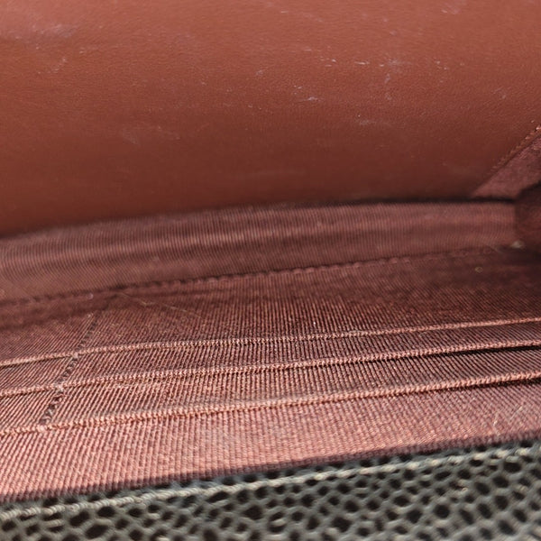 WOC Quilted Grained Calfskin Black