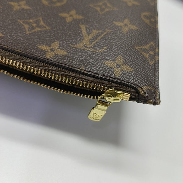 NEVERFULL MM Monogram Coated Canvas Brown