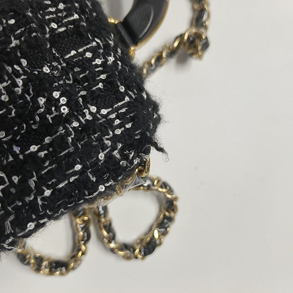 Wool Shoulder Bag Mini Black