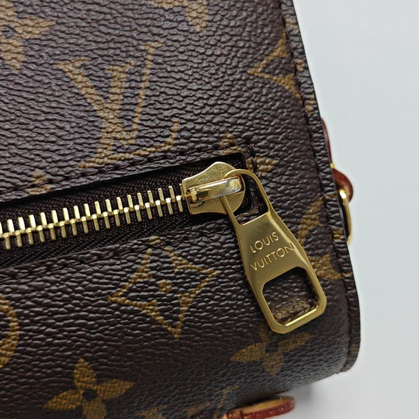 MÉTIS MM Monogram Coated Canvas Brown