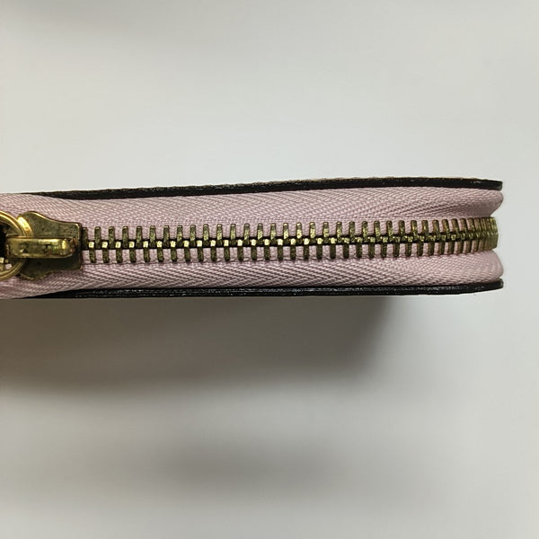ZIPPY Monogram Patent Leather Yellow Wallet
