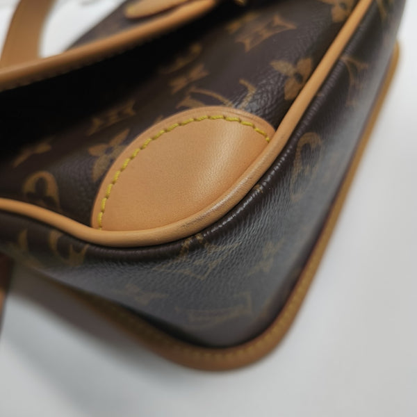 DIANE Monogram Coated Canvas Brown