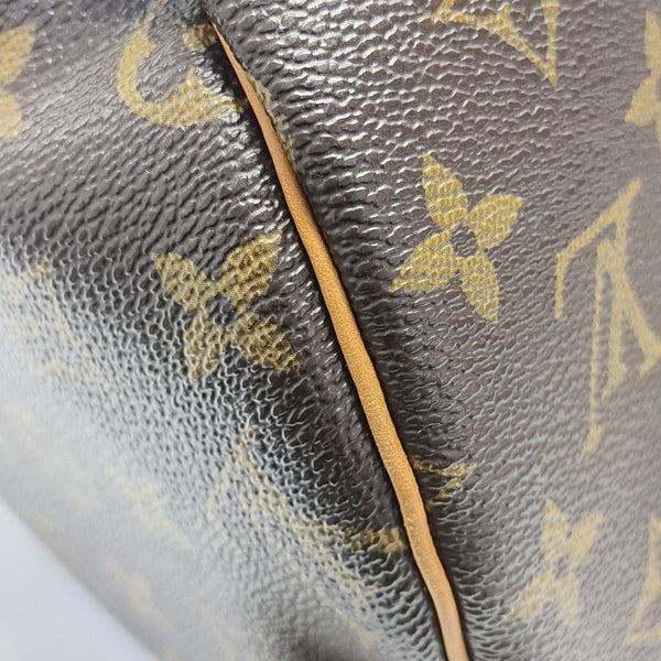 SPEEDY 30 Monogram Coated Canvas Brown