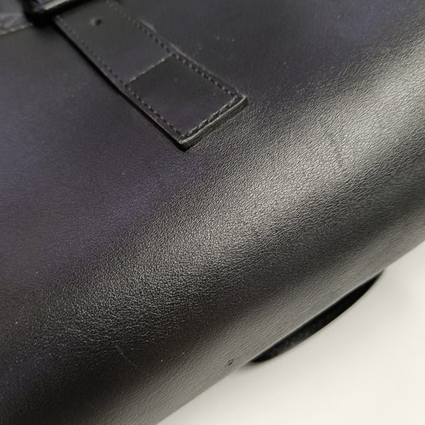 TRIO Monogram Coated Canvas Black