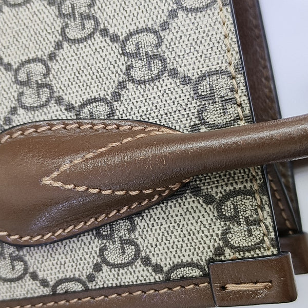 Retro Mini Monogram Coated Canvas Beige