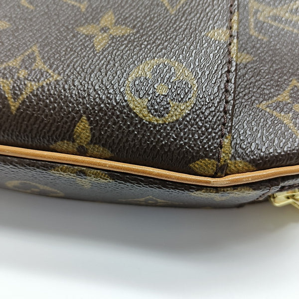 GANGE Monogram Coated Canvas Brown